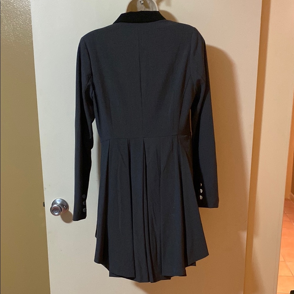 VENUS Gray Blazer Long-Line Suit Jacket Professional - Picture 3 of 5